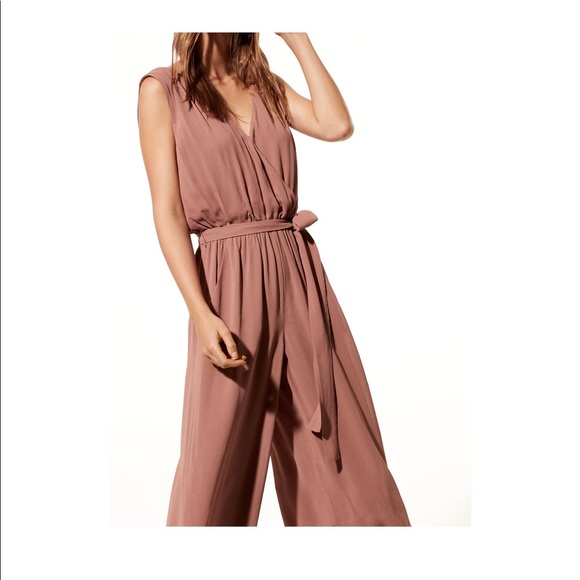Aritzia Babaton maximillian jumpsuit rust size med - Picture 2 of 9